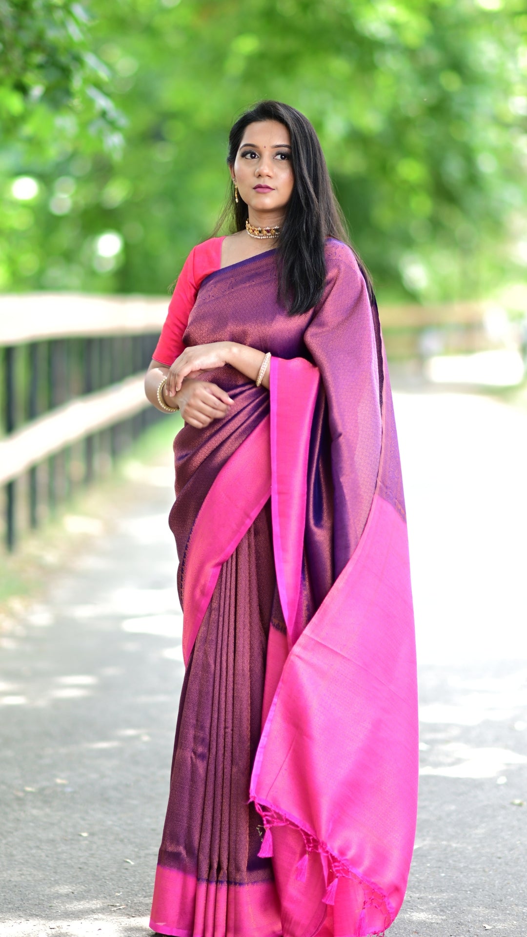 Mirayah | Navy Blue Bananas Art silk saree