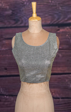 Grey Shimmer Blouse