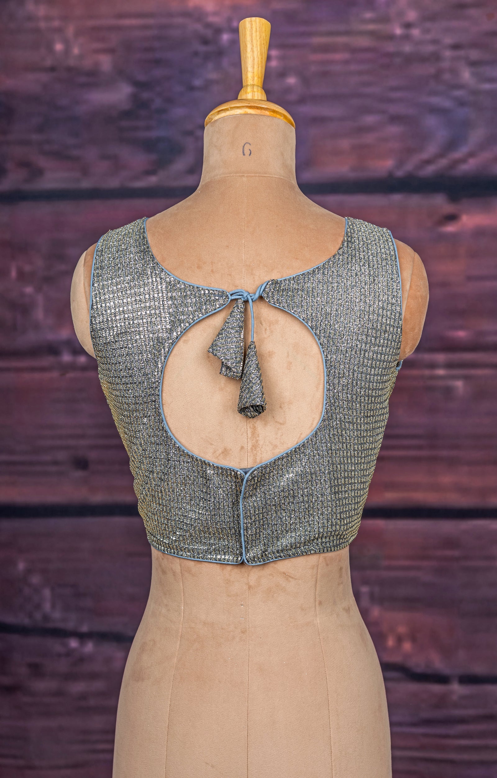 Grey Shimmer Blouse | Blouses by Le Pleat